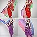 ROPALIA Womens Chiffon Belly Dance Shawl Veil Scarf Lightweight Scarf Perfect for Dancing Gradient Color 87