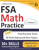 Florida Standards Assessments Prep: 6th Grade Math Practice Workbook and Full-length Online Assessments: FSA Study Guide