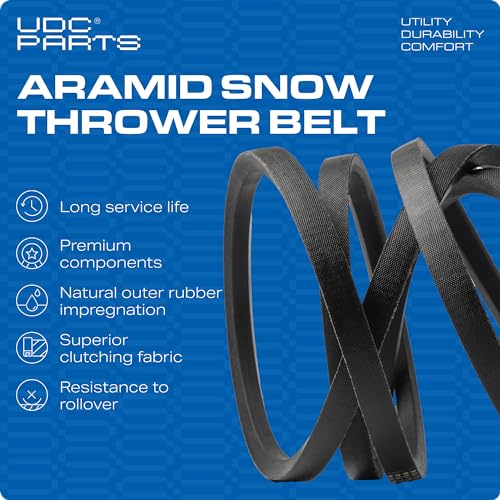 UDC Parts Snow Blower Drive Belt M82612 / Aramid Cord / 36.00 Inches