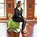 Gaiam Classic Balance Ball Chair – Ergonomic Stability Chair for Desk & Office | Yoga Ball Seat with Base, Air Pump, & Exercise Guide | Improves Posture & Core Strength (300 lb Capacity)