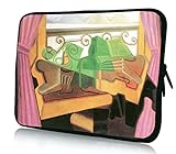 10 inch Rikki KnightTM Juan Gris Art Open windows with Hills Design Laptop sleeve - Ideal for iPad 2,3,4, iPad Air, Galaxy Note, Small Notebooks and other Tablets