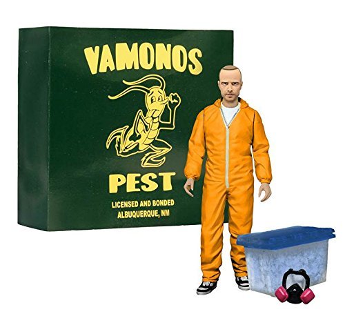 Breaking Bad Jesse pink Man figure orange hazardous materials suit 15cm