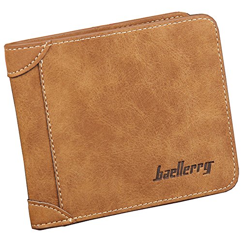 Men s bifold wallets vintage leather rfid blocking for …