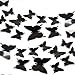 Somotersea 24PCS 3D Butterfly Wall Decal Removable Stickers Decor for Kids Room Decoration Home and Bedroom Mural Black