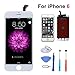 LCD Touch Screen Digitizer Frame Assembly Replacement for iPhone 6(4.7inch) with Free Tool Kit(White)