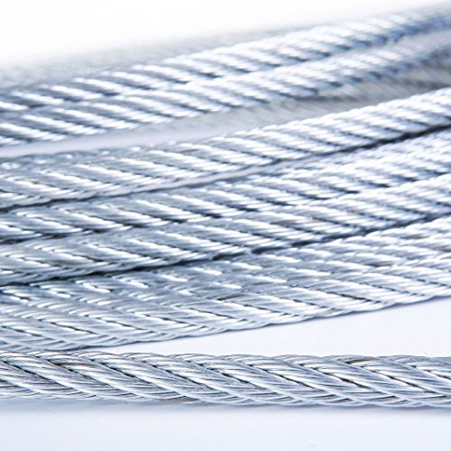 1/2" Galvanized Wire Rope Steel Cable IWRC 6x19 (100 Feet) Pricepulse