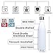 Sfee 30oz Water Bottle with Time Marker, Motivational Sports Straw BPA Free Water Bottles Tracker - Reusable, Tritan Plastic, No Leak, Non-Toxic for Outdoors Hiking Cycling Fitness Kids + 2 Straws