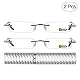 LUFF 2 Pack Mini Reading Glasses Upgrade Portable