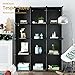 Tespo Metal Wire Storage Cubes, Modular Shelving Grids, DIY Closet Organization System, Bookcase, Cabinet (20 Cubes Black) …
