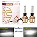 LED Headlight Bulbs H1, 16000 Lumen 6000K White Super Bright High Beam / Low Beam / Fog Lights / Daytime Running Light Replacement Bulbs Kit (Package of 2)