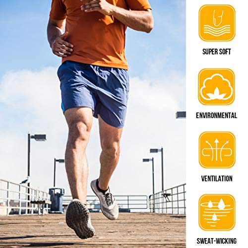 Benirap 10 Paar Sneaker Socken Herren & Damen Baumwollsocken Atmungsaktive Sportsocken Unisex Bequem Outdoor Söckchen Laufsocken Schwarz Weiß Grau Trekkingsocken