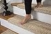 Caprice Bullnose Carpet Stair Tread with Adhesive Padding, by Tread Comfort (Single 27