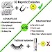 DEIKAL Magnetic Eyelashes Natural Look - 3D False Eyelashes For Makeup Eyelashes Extension - Easy to Wear Reusable Magnetic False Lashes - [No Glue] Magnetic Fake Eyelash with tweezers