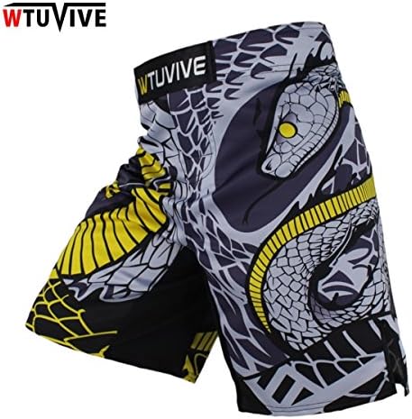 WTUVIVE MMA Boxing Fitness Cats Fighting Sanda Sports Shorts Loose Shorts MMA Muay Thai MMA (XXXL)