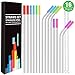 Stainless Steel Straws, GDREAMT Set of 14 Reusable Drinking Straws Ultra Long 10.5