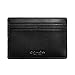 Coach Mens Money Clip Card Case in sport calf leather F75459 Black
