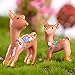 Flameer Miniature Garden Decor - 10 pcs Cute Deer Figurines Miniatures Fairy Garden Crafts Decoration Accessories
