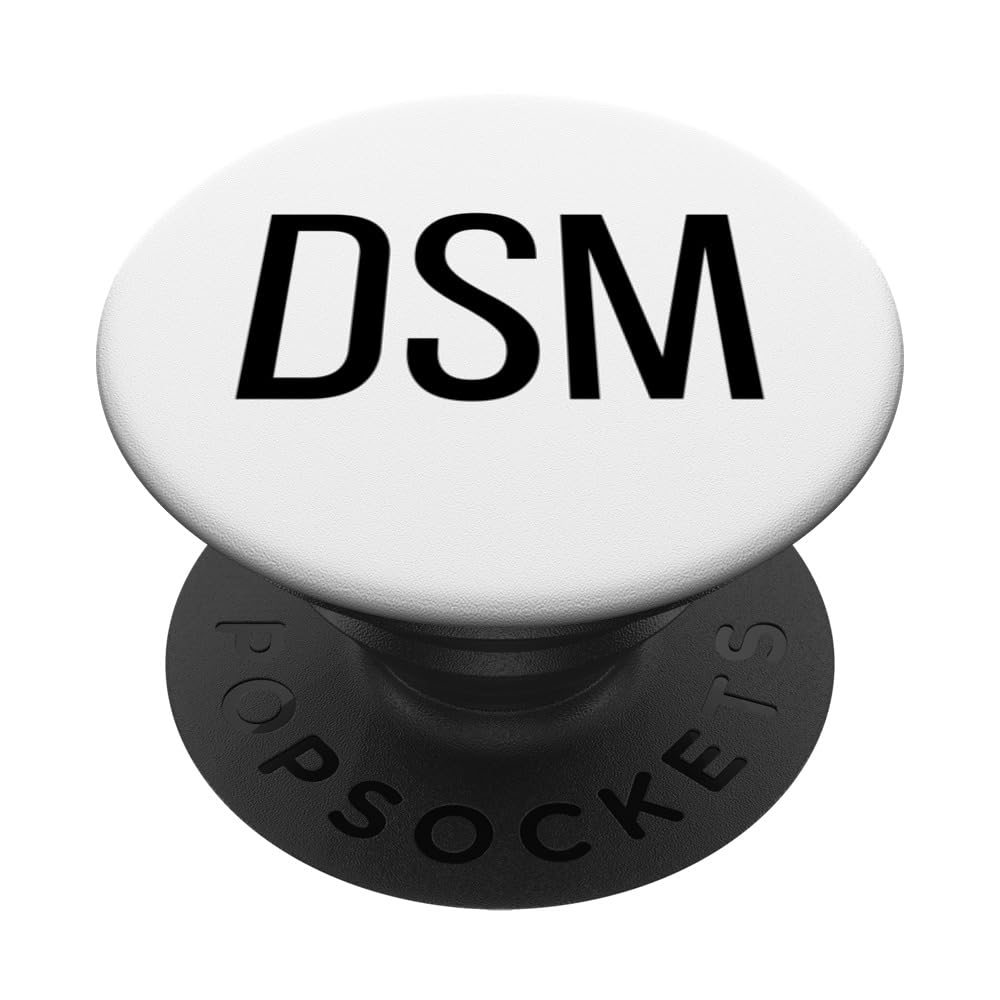 DSM Des Moines Iowa Airport Code Lists DSM PopSockets Swappable PopGrip