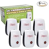 KVMV Ultrasonic Pest Repeller Plug In Pest Reject Indoor Pest Control for Mosquitoes, Mice, Roaches, Spiders, Flies, Bugs ,Mosquitoes Etc 6-Pack Non-Toxic Eco-Friendly