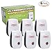 KVMV Ultrasonic Pest Repeller Plug In Pest Reject Indoor Pest Control for Mosquitoes, Mice, Roaches, Spiders, Flies, Bugs ,Mosquitoes Etc 6-Pack Non-Toxic Eco-Friendly