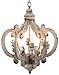 A&B Home DSDT38552 Wood and Metal Chandelier, 20.5