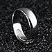 925 Sterling Silver Plain Dome Wedding Band Tarnish Resistant Comfort Fit Engagement Anniversary Ring Set for Men Adjustable
