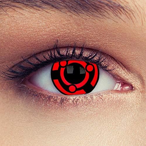 Nikkaa Multi-Crazy Colored Costume Contacts Lentilles Lenses Cosplay With a contact lens case (A Pair)