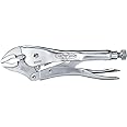 IRWIN VISE-GRIP Original Locking Pliers with Wire Cutter, Curved Jaw, 10-Inch (502L3), silver