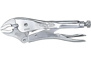 IRWIN VISE-GRIP Original Locking Pliers with Wire Cutter, Curved Jaw, 10-Inch (502L3), silver