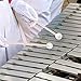 1 Pair Glockenspiel Mallets Hard Mallets Xylophone Mallets Hard Polymer Mallet Glockenspiel Sticks with Wood Handle for Energy Chime, Xylophone, Wood Block, and Bells