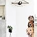 Removable 3D Cute Dog Cat Wall Sticker Switch Decal Mural Art Decor Poster Background Wallpaper (2#)