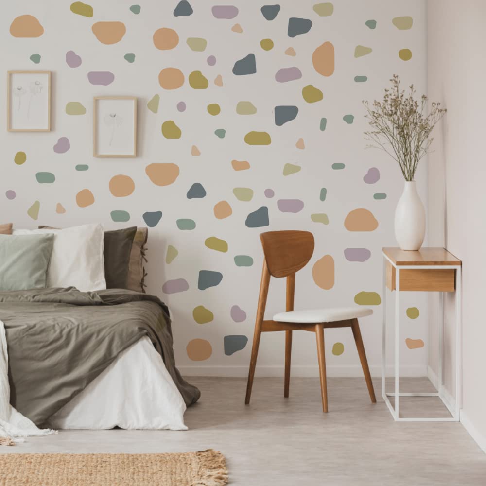 Runtoo Colorful Dots Bohemian Terrazzo Modern Geometric Abstract Wall Stickers for Living Room Bedroom Kids Room Home Decor — image 1