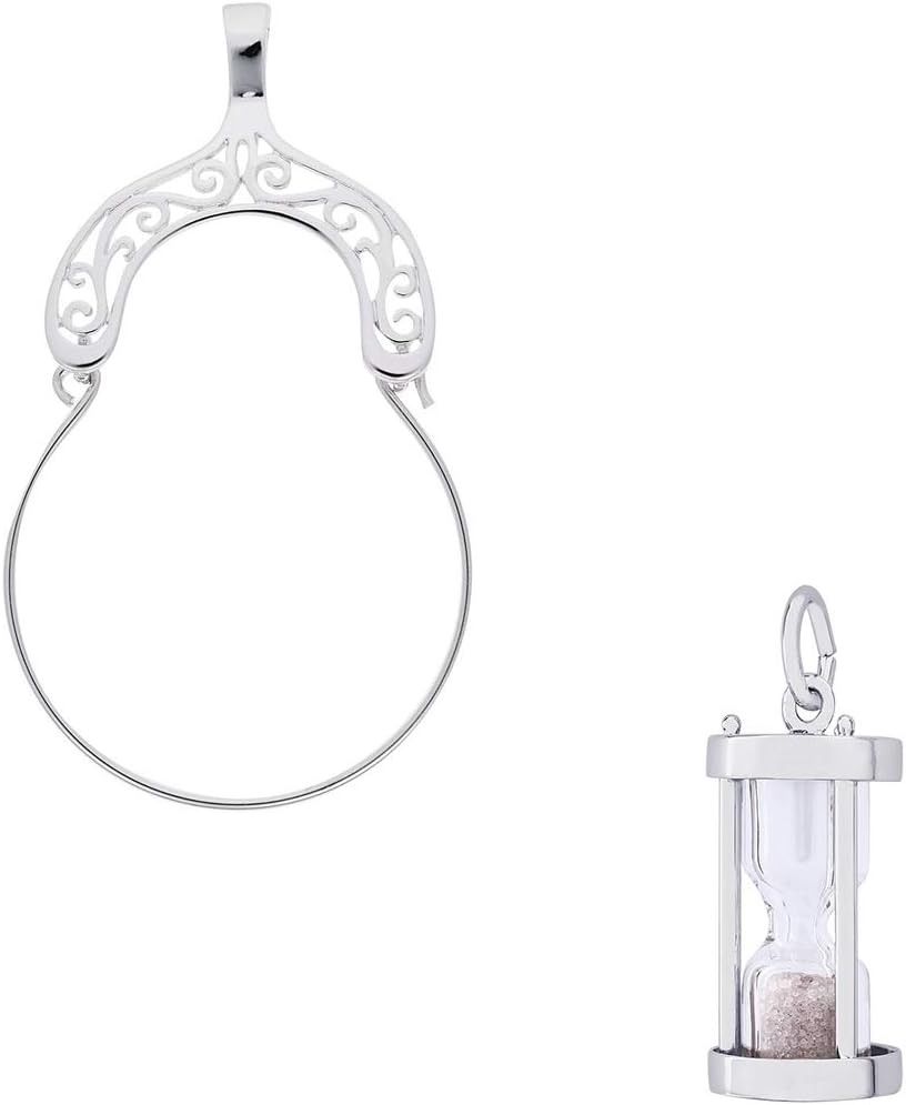 Rembrandt Charms Hourglass Charm on an Optional Charm Holder