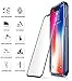 Poetic iPhone X Screen Protector, [Full Coverage][HD Clear][Case Friendly][Anti-Fingerprint] Premium Edge-to-Edge Tempered Glass Screen Protector for Apple iPhone X (2017) (Black)