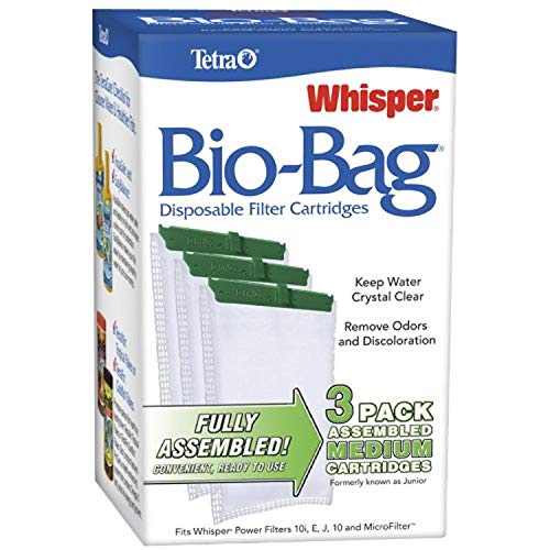 Tetra Whisper Bio-Bag Disposable Filter Cartridges 3 Count, For aquariums, Medium