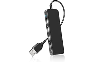 LBSC USB Hub 3.0, 4-Port USB Hub for Laptop USB Splitter USB Expander Hub, USB C Port Hub for Laptop, Xbox, Flash Drive, HDD, Console, Printer, Camera, Keyborad, Mouse