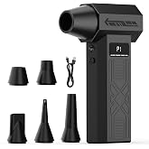MiaEpic Compressed Air Duster - 180000 RPM Mini Blower, Cordless Keyboard Cleaner with 4-Gear Adjustment &amp; 5 Nozzles for Keyboards, Computers, Electronics and Home Cleaning