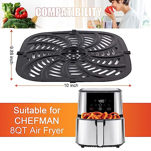 Upgraded Air Fryer Replacement Grill Pan for Chefman 8 QT, Nonstick Air