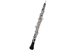 Professional Oboe C Key Semi-Automatic Style Nickel-Plated Keys Woodwind Instrument with Oboe Reed Gs Leather Case Carry Bag 