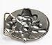Scheppend Silver-Plated Western Cowboy Style Skull Belt Buckle for Men