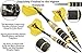 CC-EXQUISITE Professional Darts Set - 6 Steel Tip Darts Complete with 12 Dart Flights and 12 Aluminum Shafts Customizable Configuration, 12 O-Rings, Tool, Sharpener and Case for Man Cave & Game Room