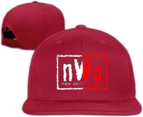 NWO Logo Flat Bill Snapback Adjustable Camper Hats Black