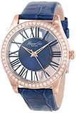 Kenneth Cole New York Women's KC2757 Transparency Gold Case Transparent Blue Dial Watch