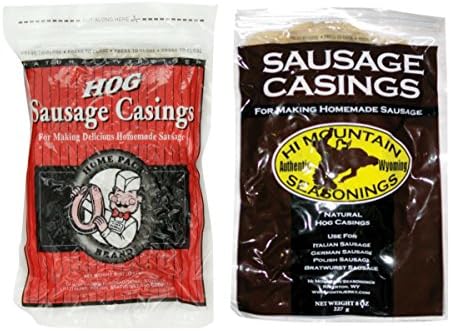 DeWied Hog Home Sausage Casings 32mm & Hi Mountain Sausage Casing BUNDLE