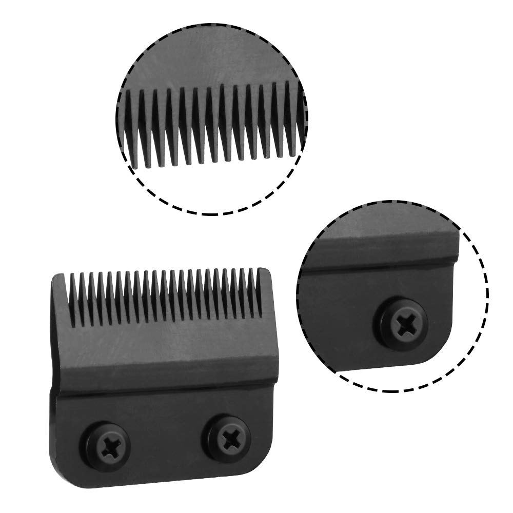 Professional Stagger-Tooth Trimmer Clipper Replacement Blades 2-Hole #2161 -Compatible with 5 Star Senior Cordless Wahl Magic Clip (Black): Beauty
