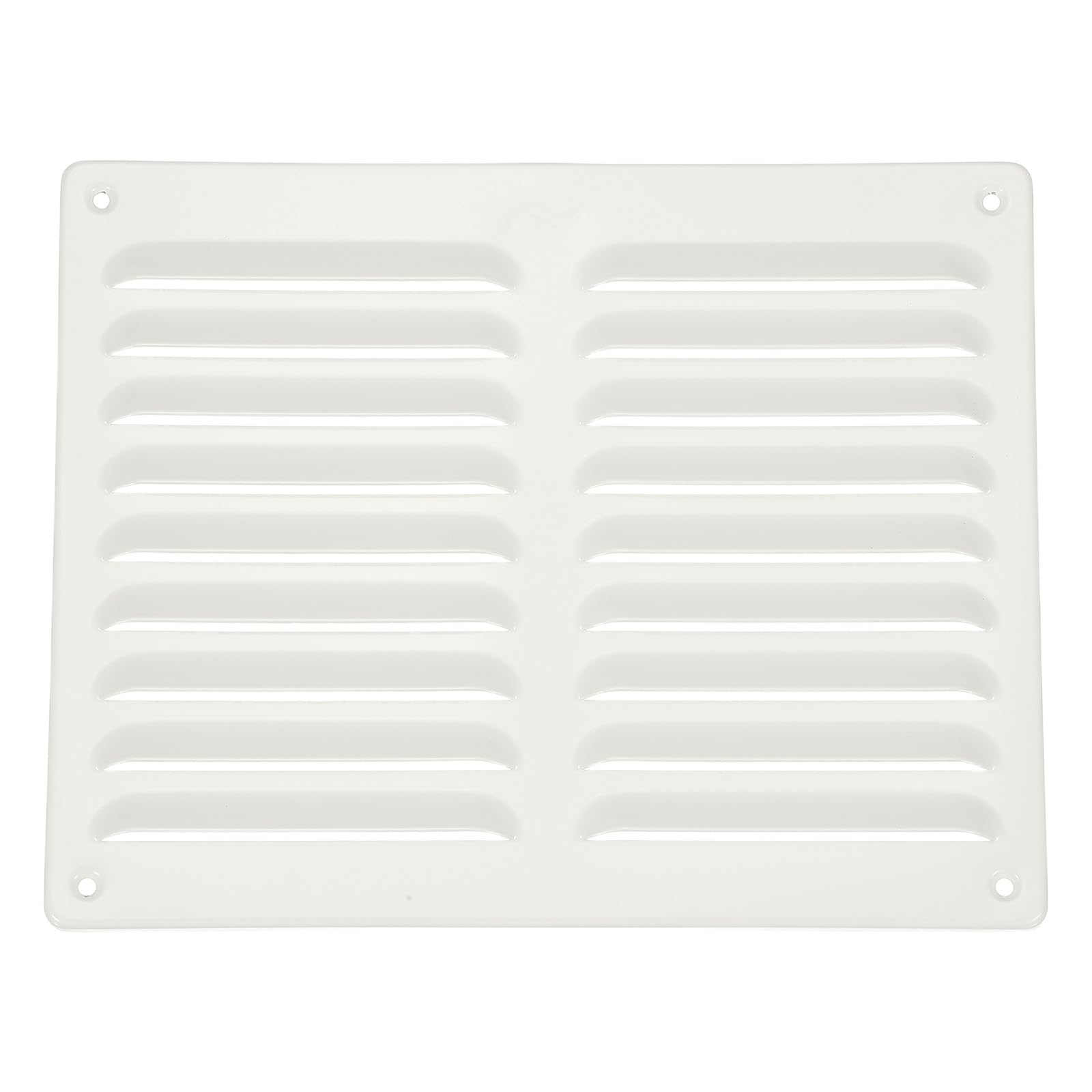 Photo 1 of PATIKIL 10x8 Inch Aluminum Vent Cover, Screen Air Grille Ventilation Cover HVAC Louvered Grill for Home Kitchen Fireplace Bathroom Wall Ceiling, White