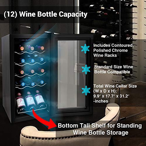 4 Nutrichef+PKCWC150+Compressor+Refrigerator+Temperature
