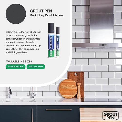 Grout Pen Dark Grey Tile Grout Paint Marker Waterproof Tile Grout