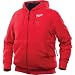 Milwaukee Hoodie M12 12V Lithium-Ion Heated Jacket Front and Back Heat Zones - Battery Not Included - All Sizes and Colors (2X-Large, Red)