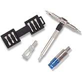Fix It Sticks Ratcheting Multi-Tool - EDC Set with Ratcheting Locking Hex T-Way Wrench, Mini Pry Bar and 15 Bits Included